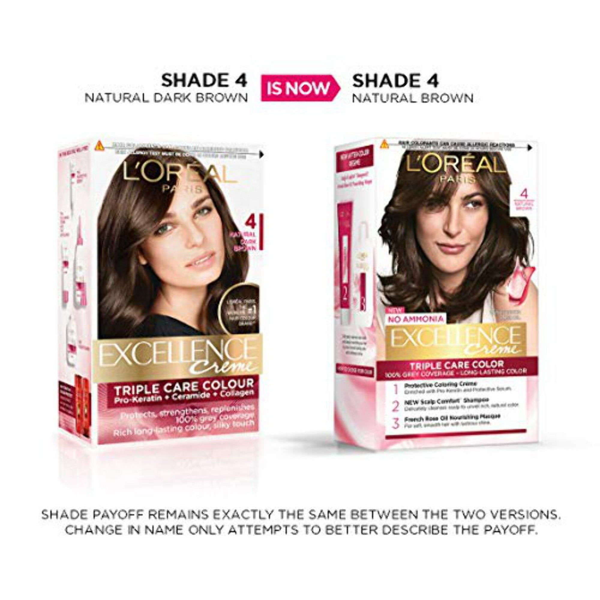 L'Oreal Paris Excellence Creme Hair Color, Natural Brown/Natural