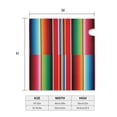 thumbnail image 5 of Balery Mexican Serape Blanket Stripes Mailbox Cover - Standard Size-25.5x21 in, 5 of 9