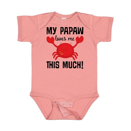 

Inktastic My Papaw Loves Me Gift Baby Boy or Baby Girl Bodysuit