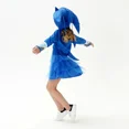 thumbnail image 5 of Disfraz de Cosplay de Sonic The Hedgehog de dibujos animados de anime para fiesta de carnaval de Halloween para niñas y niños, ropa de actuación de Cosplay, 5 of 5