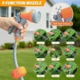 thumbnail image 4 of Ourlova Retractable Garden Hose Reel, 1/2”x100FT, UV Resistant, Auto Rewind, 9-Function Sprayer, Any Length Lock, 4 of 8