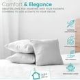 thumbnail image 5 of Digital Decor Pillow Insert Sham, Standard/White (12" x 12", Double Pack), 5 of 8
