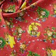 thumbnail image 1 of Christmas Decoration Fabric Pure Cotton Snowflake Elk Santa for Sewing Christmas Costumes Gift by Half Meter, 1 of 4