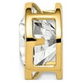 thumbnail image 2 of 14k Yellow Gold 7mm Cubic Zirconia Bezel Pendant, 2 of 5