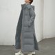 thumbnail image 1 of Chaqueta de plumón de algodón de manga larga con capucha para mujer, abrigo informal de invierno, alargada y gruesa, de longitud media, 1 of 4