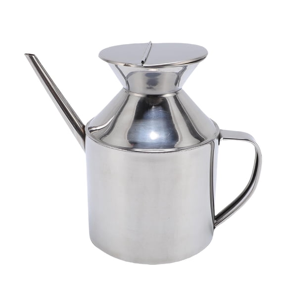 Riousery 800ml Olive Oil Dispenser Can, Stainless Steel Leakproof Oil Cruet with Long Spout for Precise Pouring, Easy to Clean for Vinegar & Soy Sauce