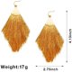 thumbnail image 4 of Pendientes Largos Elegantes Con Borla - Naranja Adepaton LRWJ272-10, 4 of 7