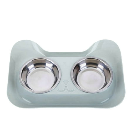 Cat Food Ant Barrier Bowl Tray Ant Proof Cat Food Bowls with Water Moat Design 304 Stainless Inserts 360&deg; Bowl Stand Feeding Station Easy-Clean Tray Indoor/Outdoor(8 &times;12 Blue)