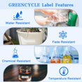 thumbnail image 4 of WWS-GREENCYCLE 2PK Ruban Blanc sur Étiquette Transparente Compatible pour Dymo D1 45020, 1/2 Pouce, Étiqueteuse 360D (2PK 45020), 4 of 4
