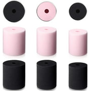 3 Sizes 6 Pieces Cup Turner Foam Tumbler Inserts for 1/2 Inch PVC Pipe Tumbler Inserts Accessories Fit 10 oz to 40 oz Tumblers (Black and Pink)