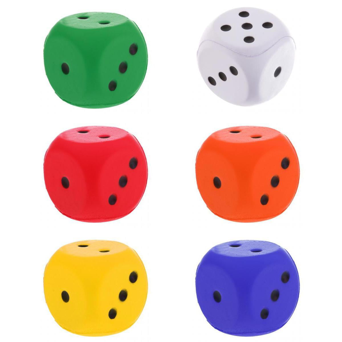 Details about   Sponge Dice Six Sided Game Toy Playing Dice Education Toy Orange 