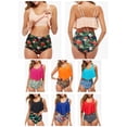 thumbnail image 4 of Women Two Pieces Swimsuit Ruffles Print Bikini Set Bathing Suits Swimwear, 4 of 8