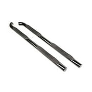 Rugged Ridge by RealTruck Tube Side Steps Round, 3", Black|11591.11|Compatible with 2015-2017 Jeep Renegade Latitude/Limited/North/Sport/Trailhawk; 2016 Renegade Dawn of Justice/75th Anniversary