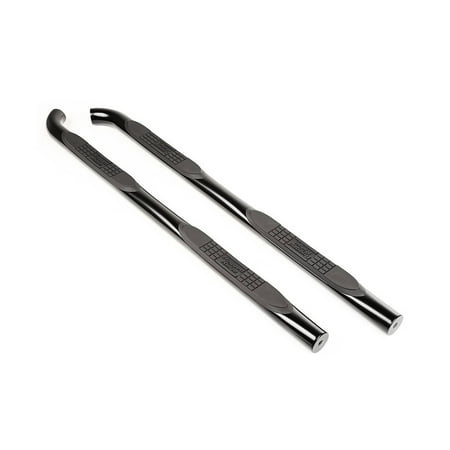Rugged Ridge by RealTruck Tube Side Steps Round, 3", Black|11591.11|Compatible with 2015-2017 Jeep Renegade Latitude/Limited/North/Sport/Trailhawk; 2016 Renegade Dawn of Justice/75th Anniversary