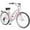 Pink, variant on MOONCOOL 24/26 Inch Beach Cruiser Bike, 7 Speed Step-Through Frame Adult Bicycle, City Bike Commuter Bicycle with Front & Rear Fenders, Rear Cargo Rack for Men, Women
