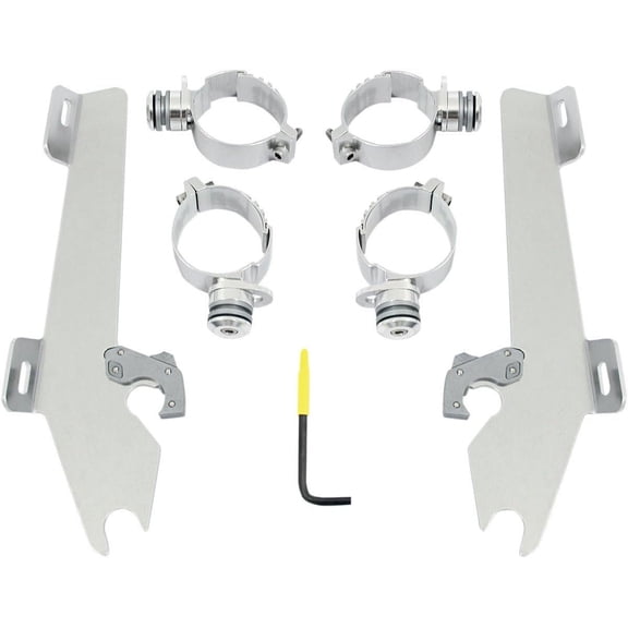 Memphis Shades Batwing Fairing Polished Trigger-Lock Mounting Kit (MEK1990)