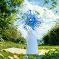 thumbnail image 5 of 100Fens Mini Portable Fan Silent Powerful Handheld Fan Cute Design 3 Speed Small Desk Fan With Base Lightweight Usb Rechargeable Fan, 5 of 6