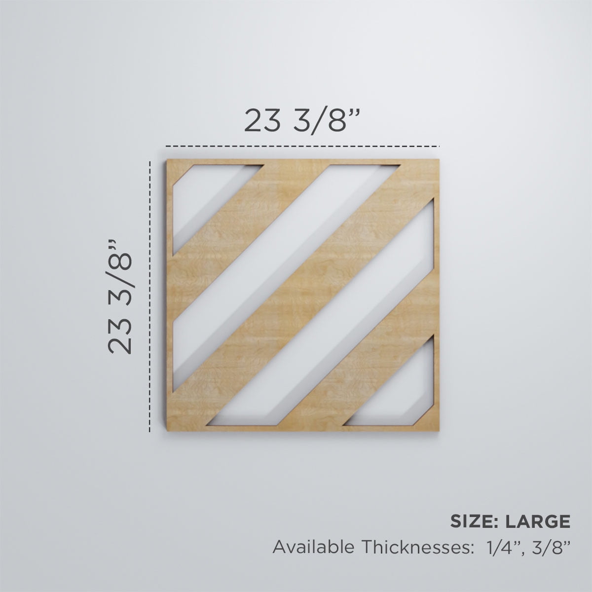 Ekena Millwork 23 3/8"W x 23 3/8"H x 1/4"T Large Strymon Decorative Fretwork Wood Wall Panels, Wood (Paint Grade)