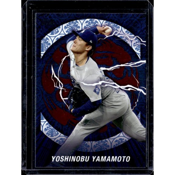 Collectible 2025 Topps MLB World Tour Tokyo Series WTD-9 Yoshinobu Yamamoto Dodgers Baseball Card Los Angeles Dodgers MLB Baseball Trading Card
