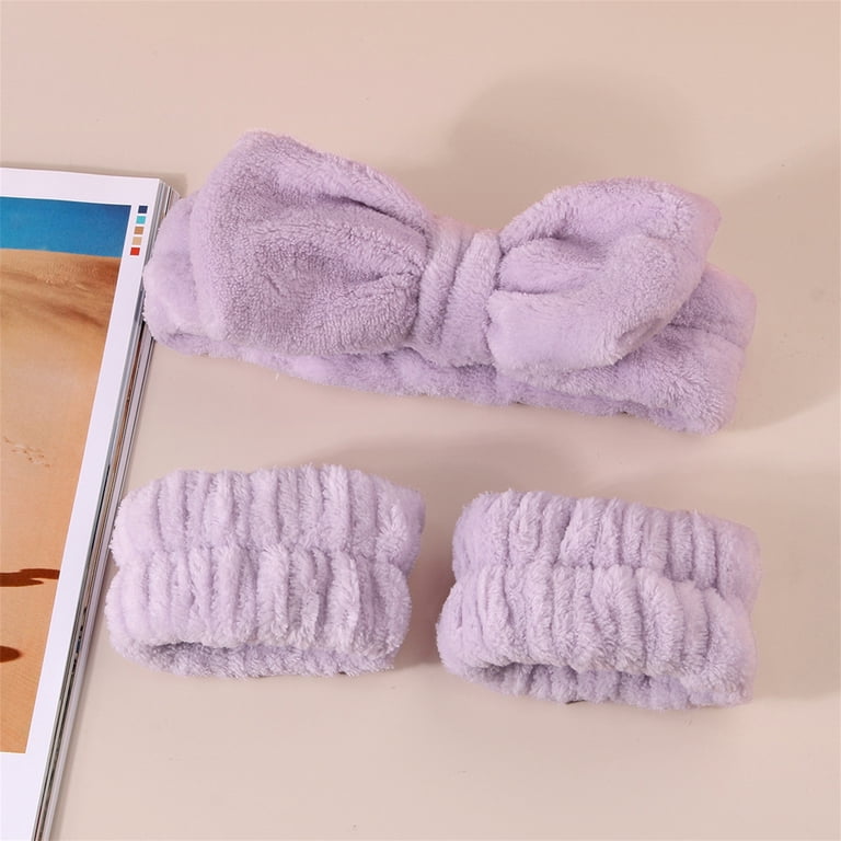 Set of Purple and Pink Headbands and Scrunchies... Purple Satin Headband & Scrunchie Set - Etsy main image 4