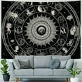 thumbnail image 4 of ERAPDAUR  Twelve Constellation Tapestry,Black and White ，Sun and Moon ，Yin and Yang Tapestry Mystic Wall Hanging Tapestry for Home Decor  40x30inch, 4 of 6