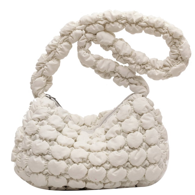 Bolsos tipo hobo con burbujas para mujer, bolso de mano acolchado para mujer, bolsos cruzados acolchados para mujer, bolso tipo hobo ligero y moderno, bolso de hombro acolchado