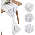 thumbnail image 5 of 10FT Chiffon Table Runner for Wedding Decorations Rustic Table Runner Sheer Decor for Bridal Shower,Birthday Party,Baby Shower, 5 of 8