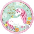 thumbnail image 4 of Unicorn Party Supplies "Believe In Unicorns" 9th Birthday Balloon Bouquet Decorations, 4 of 4