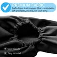 thumbnail image 7 of 2Pcs Universal Armrest Cover for Car, Car Front Seat Armrest Covers Replacement, Elastic Fabric Car Arm Rest Handle Protective Cover for Automotive Truck Vehicle Interior Accessories, Black, 7 of 7
