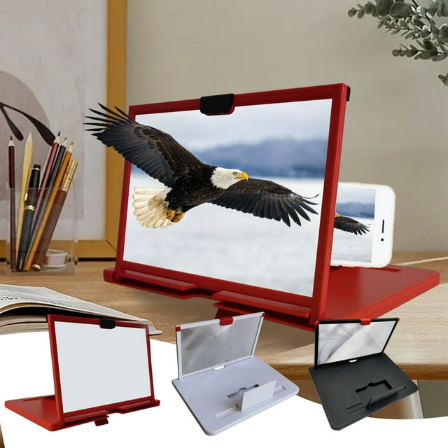 Fiudx Lupa de Pantalla para Teléfono Móvil, Aumento 3X, Imagen Hd Nítida, Diseño Portátil, Material Acrílico, Ligero y Compacto, Ideal para Películas y Juegos, Tamaño de Pantalla de 10 Pulgadas.