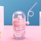 thumbnail image 2 of Botella de agua para pequeños Zulema con dibujos animados de ventosa de paja Rosado, 2 of 7