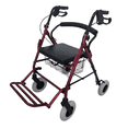 thumbnail image 1 of Andadera Rollator Hibrida Super Confort 2 en 1 con Reposapiés aluminio resistente, 1 of 2
