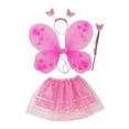 thumbnail image 2 of Disfraz de hada para niñas, ropa, precioso disfraz de ángel, falda tutú, disfraz de princesa. Rosa, 2 of 9