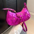thumbnail image 1 of Bolsa De Hombro Bolsos de mensajero para mujer Cool Style Y2K Punk Bag Trendy Crossbody Bag (Rose Red) Sywqhk Para Estrenar, 1 of 8