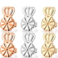 thumbnail image 2 of LNGOOR  3 Pairs Earring Lifters Hypoallergenic Earring Backs For Droopy Ears Adjustable Earring Backs For Heavy Earring, 2 of 8