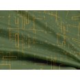 thumbnail image 5 of oneOone Rayon Green Fabric Geometric Craft Projects Decor Fabric Printed By The Yard 56 Inch Wide-J8, 5 of 5