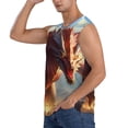 thumbnail image 3 of KLL Ferocious Dragon Fury Print Workout Tank Tops Gym Sleeveless Fitness Muscle Tee-XX-Large, 3 of 7