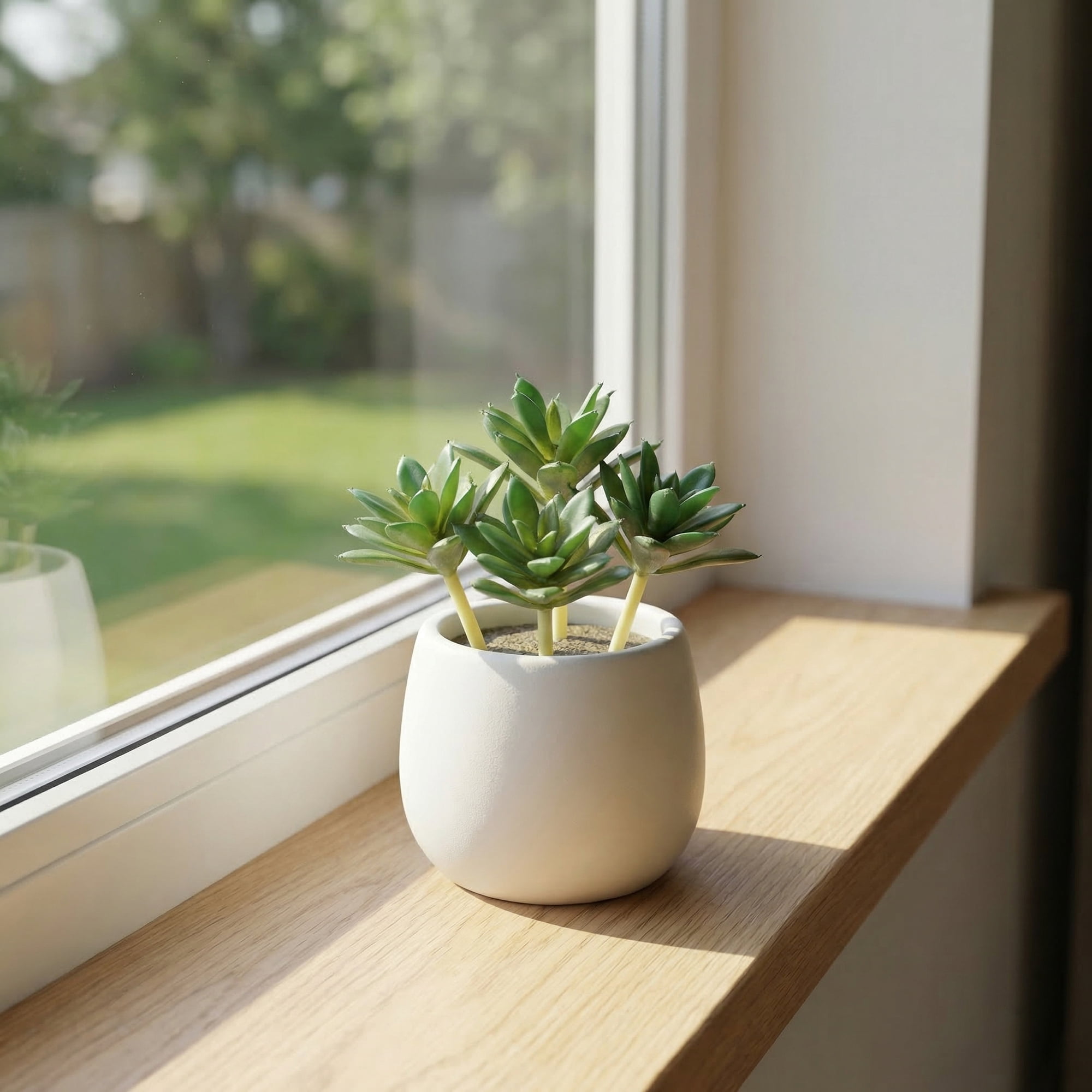 Unique Bargains 5pcs Artificial Plants Green 6.0"