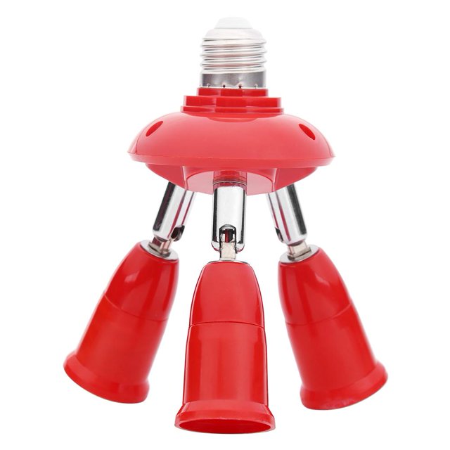 Base de lámpara 3 en 1 E27 a E27 divisor de Tmvgtek enchufe adaptador de bombilla LED ajustable soporte de accesorios de iluminación Bases de lámpara 5