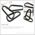 thumbnail image 6 of 5-Pack Heavy Duty Aluminum Alloy Carabiner Clips Keychain Buckles for Hiking, Climbing, Water Bottles, Hammocks, Black Metal Accessories, 6 of 6