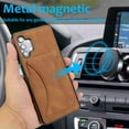 thumbnail image 6 of Dteck Galaxy A42 5G Case Shockproof Card Holder Wallet Protective Cover with Card Slot and Slim Purse Leather Case for Samsung A32 5G (Brown), 6 of 6