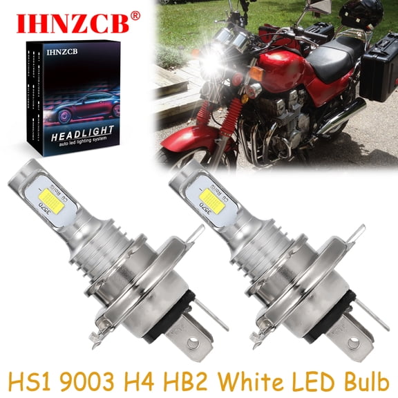 IHNZCB for Honda Nighthawk CB250 CB550SC CB650SC - 2X HS1 9003 H4 HB2 LED Headlights Bulb 50W White YTB,Motorcycle Light,Y35