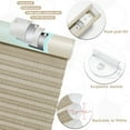 thumbnail image 3 of Keego Printed Cordless Celluar Shades Semi Blackout Honeycomb Window Blind Light Filtering Easy Install Beige Upper Case, Color004, 58"w x 56"h, 3 of 7