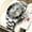Gray, variant on Watches for Men Business Dress Luxury Casual Analog Quartz Stainless Steel Waterproof Luminous Date Men Wrist Watches reloj para hombre Gray Dial