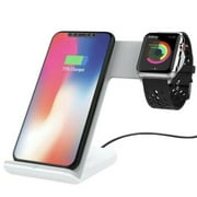 Free shipping 2in1 Qi Wireless Charging Dock Stand For Apple iPhone 8/XR/X/XS Max/11 Pro Max