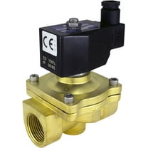 24v AC 25mm 1" NPT Normally Open Brass NBR 2-Way Solenoid Valve