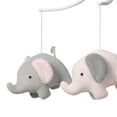 thumbnail image 2 of Bedtime Originals Eloise Pink/Gray Elephant Musical Baby Crib Mobile, 2 of 4