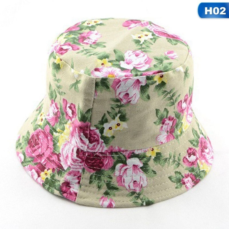 Mens Ladies White Cotton Bush Bucket Hat Festival Fishing Sun Beach Cap