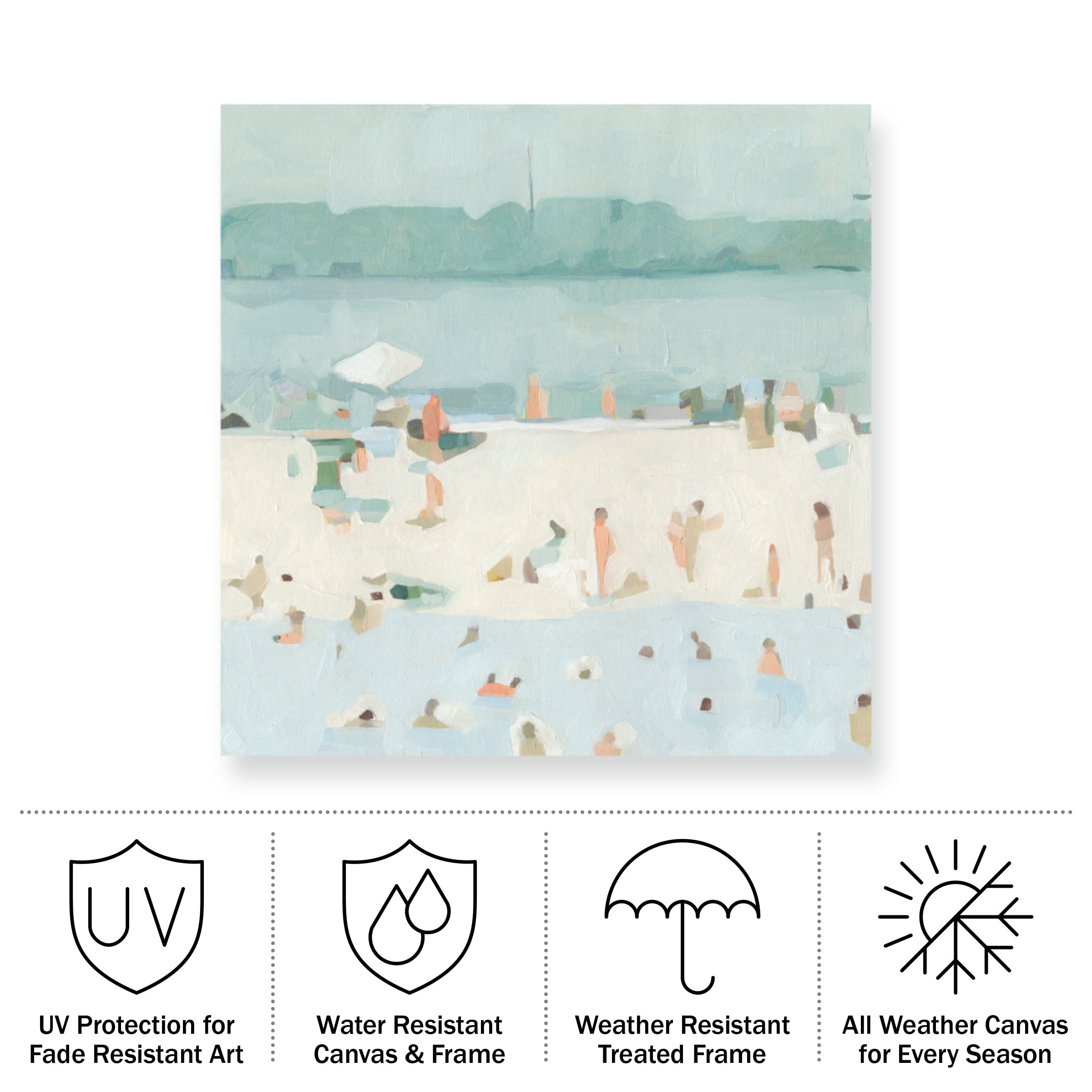 Emma Scarvey 'Sea Glass Sandbar I' Outdoor All-Weather Wall Decor