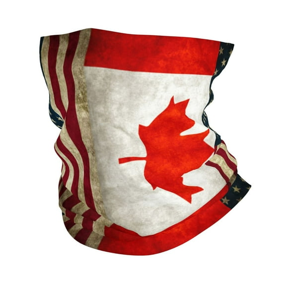Usa Canada Flag Face Mask Bandanas Neck Gaiter Headwear Magic Scarf Headband For Dust Sun Wind